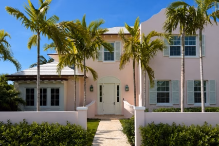 Luxury home exterior wood doors Florida project